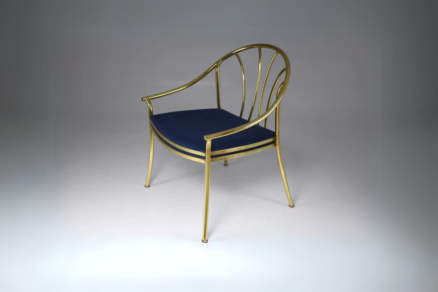 20th Century Italian Brass Armchair, 1970-1980