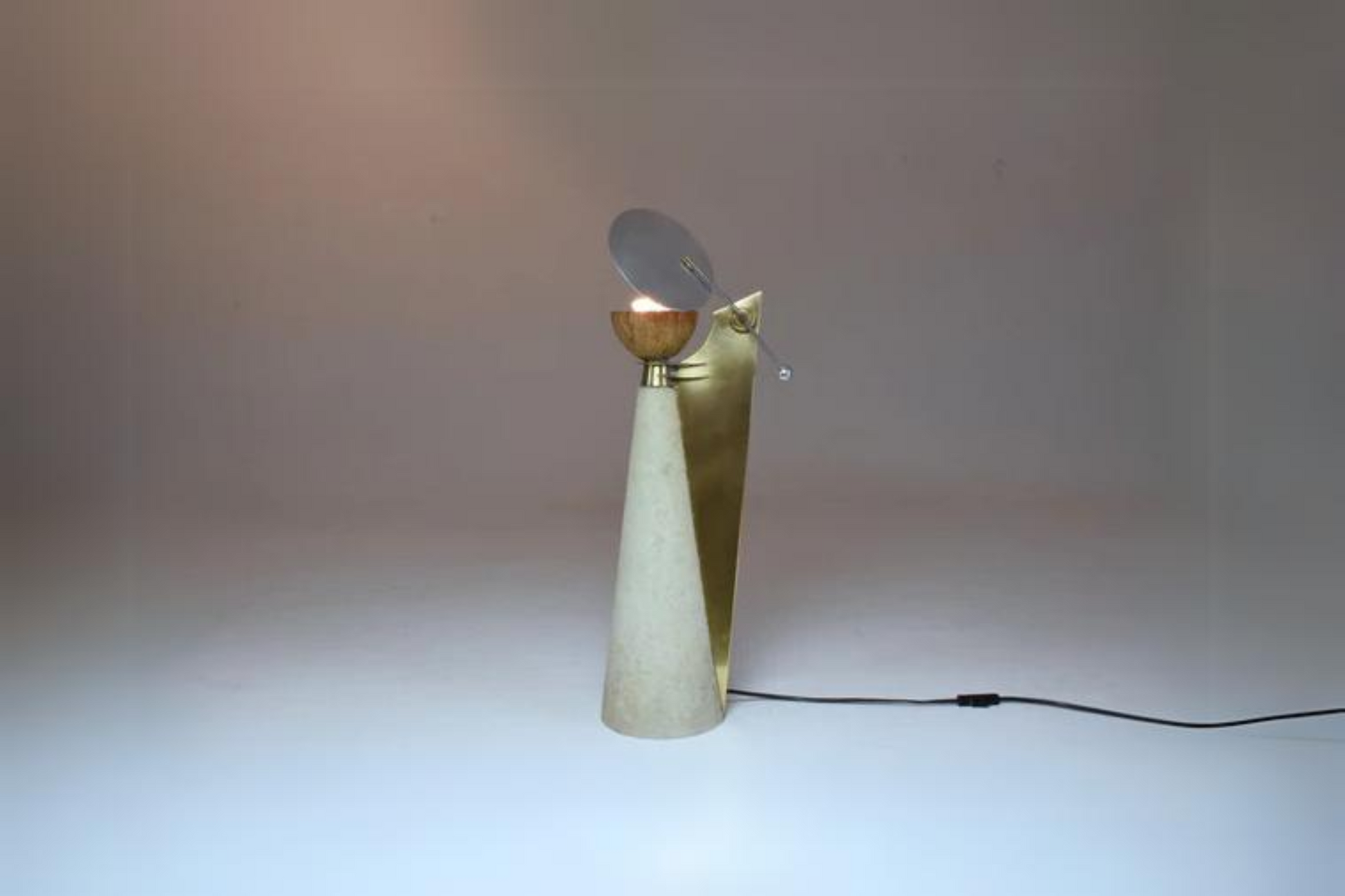 Shop Coconut Lamp by Pucci de Rossi, France, 1980's - Spirit Gallery Vintage Furniture