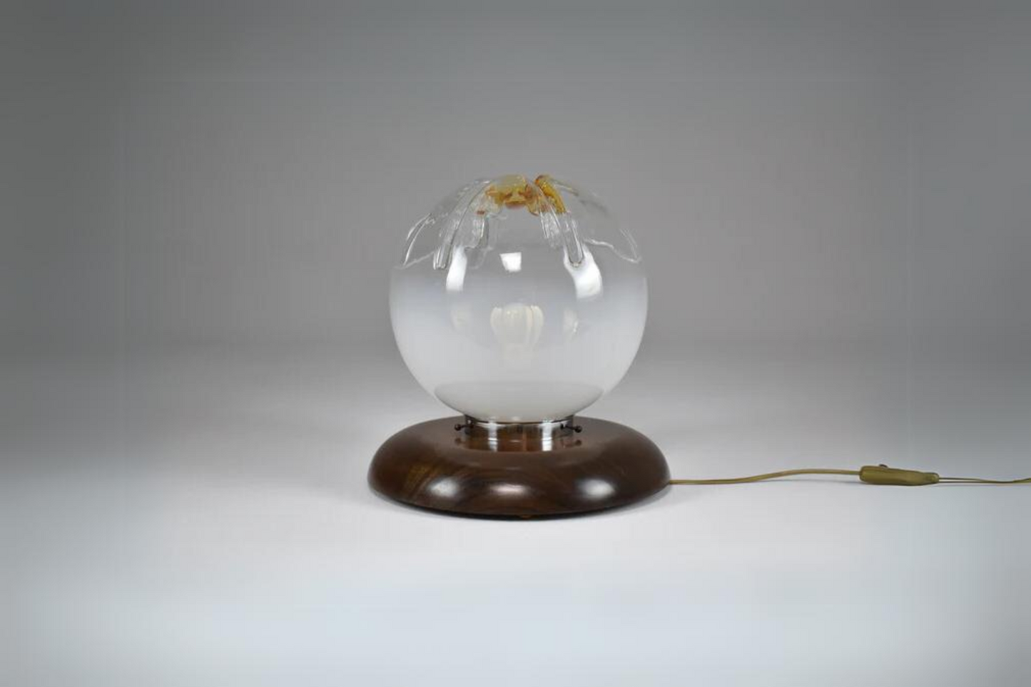 1970's Italian Murano Boule Table Lamp