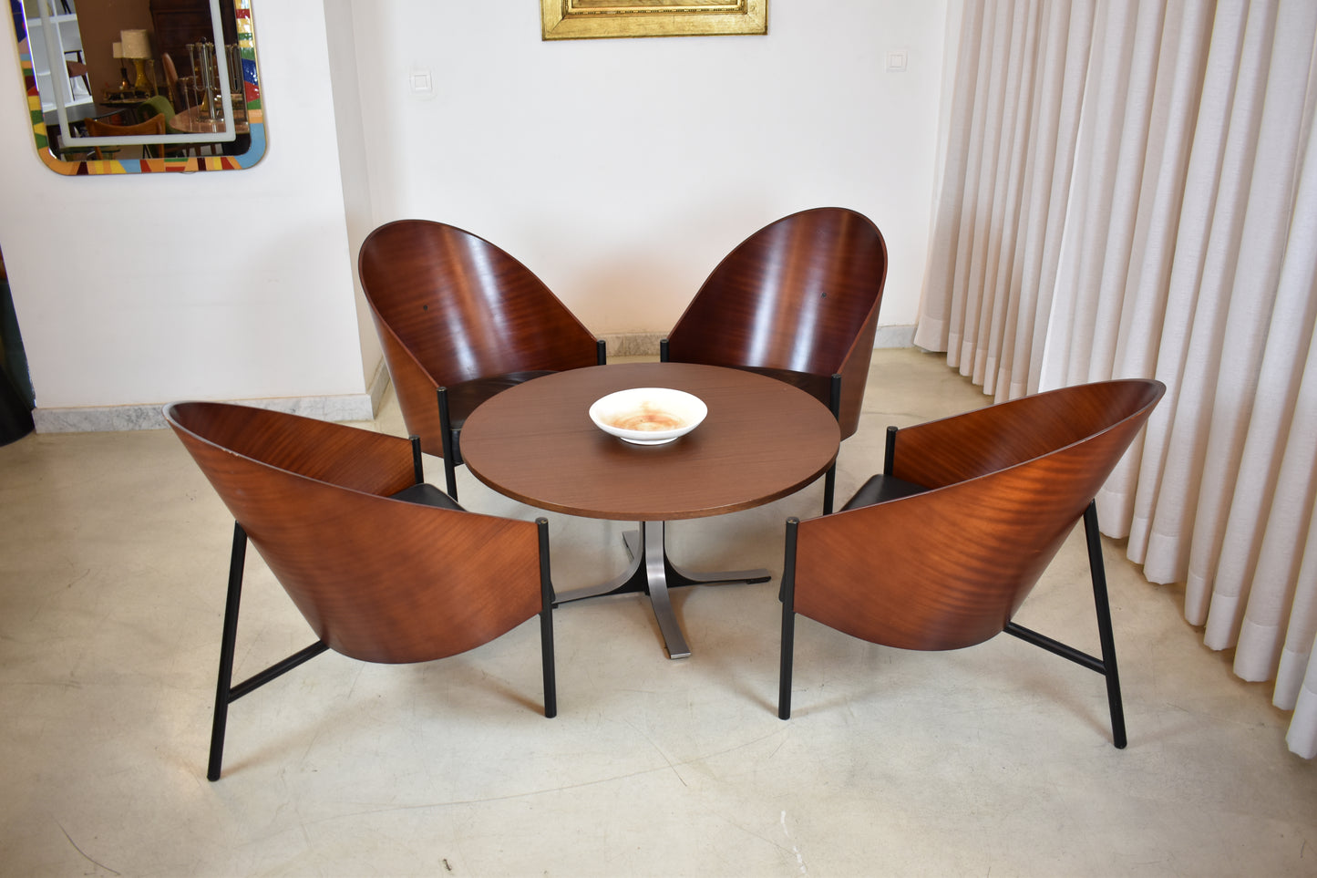 Suite italienne de deux fauteuils Philippe Starck, 1ère édition, Pratfall pour Driade, 1984