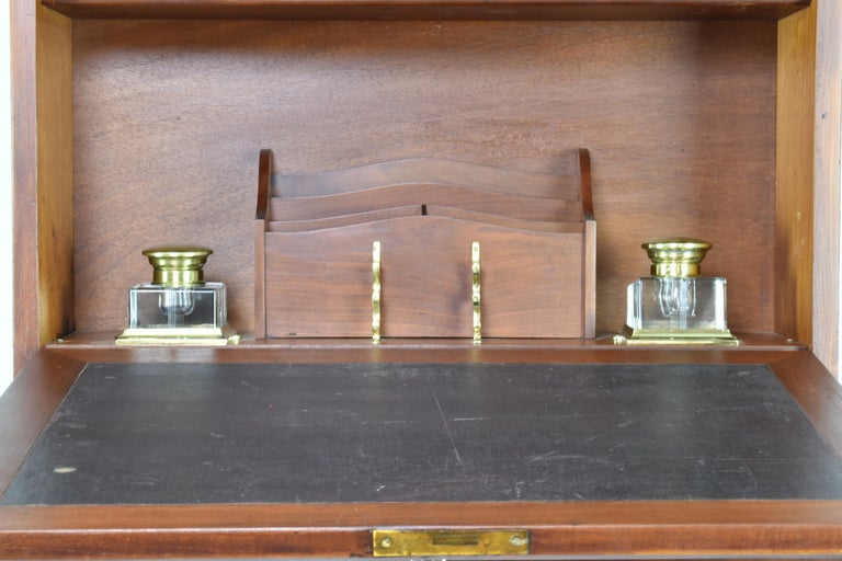 Bureau console français Sheraton Revival Bonheur du Jour 1930