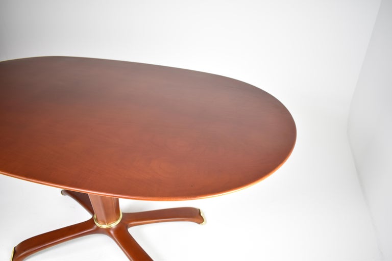 1950's Italian Wooden Table by Osvaldo Borsani