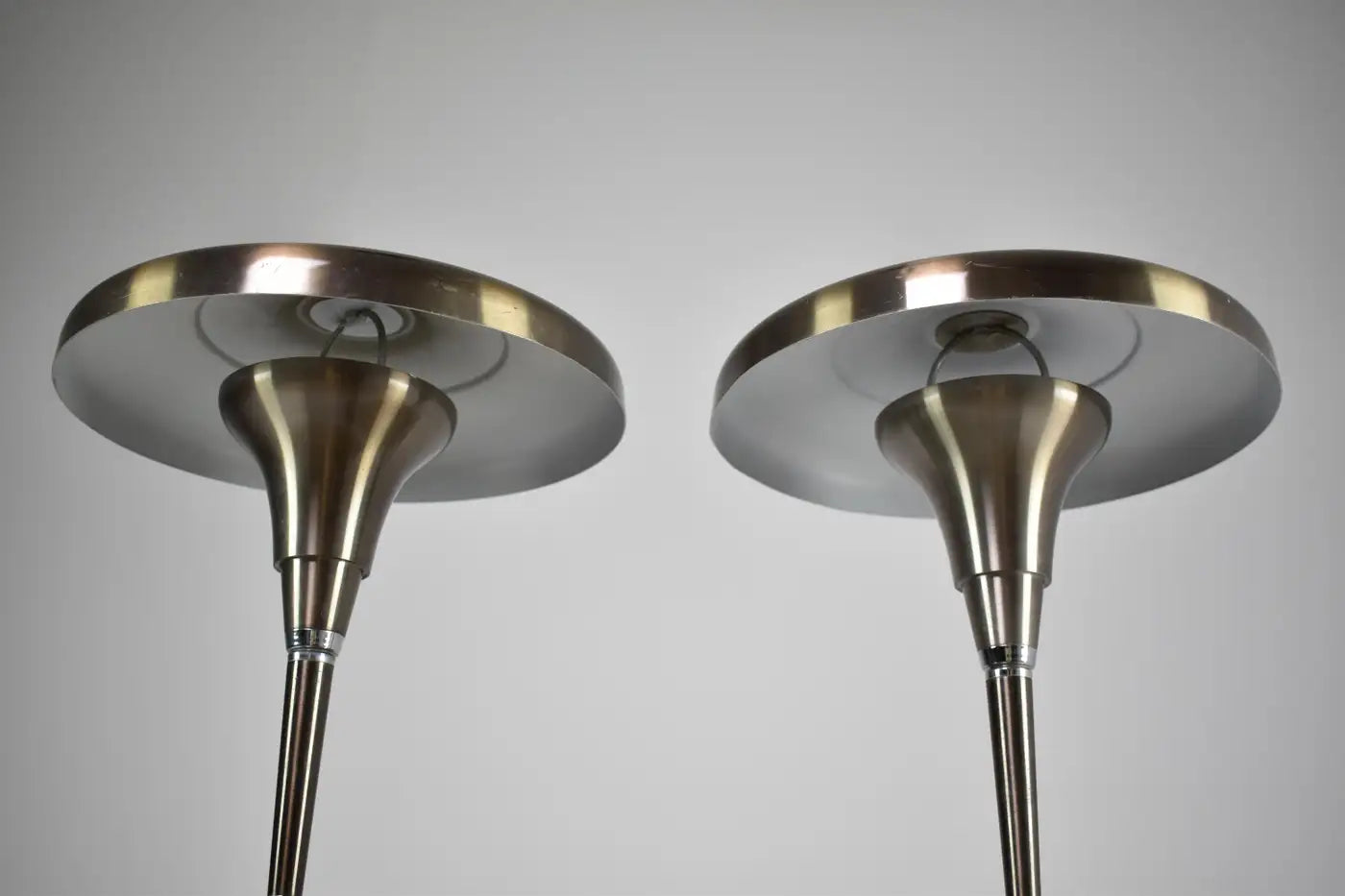 Pair of Italian Metal Table Lamps, 1960s