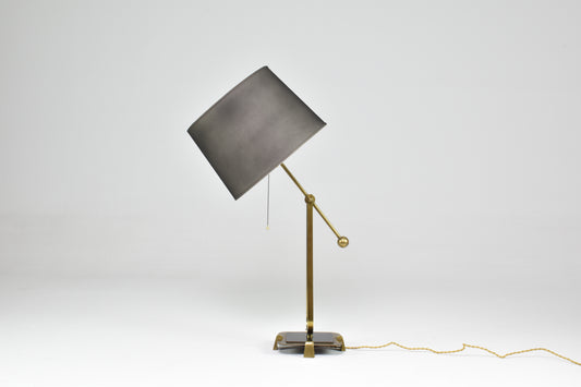 French Brass & Metal Table lamp, 1950s