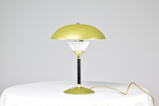 Italian Mushroom Metal Table Lamp, 1970s