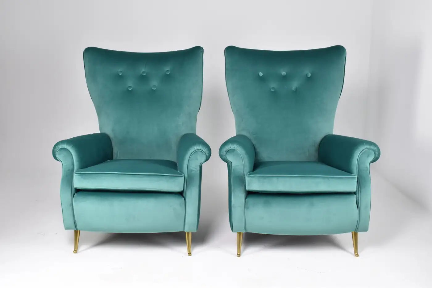 Fauteuils italiens du milieu du siècle par ISA Bergamo, lot de deux, années 1950