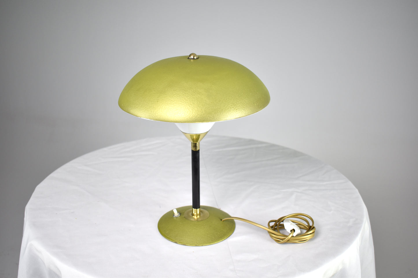 Italian Mushroom Metal Table Lamp, 1970s