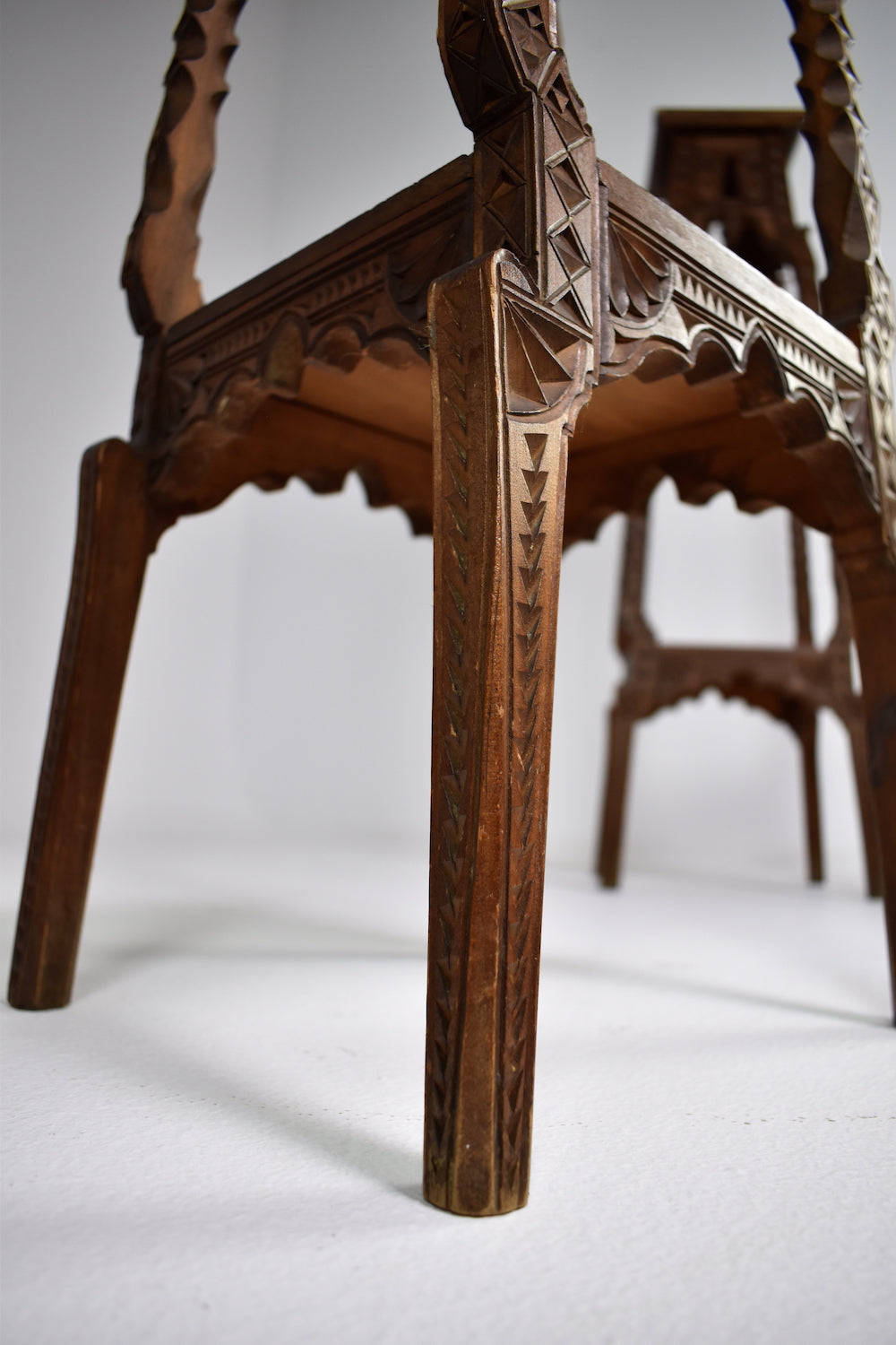 Exquisite Pair of 1930's Moorish Pedestal tables