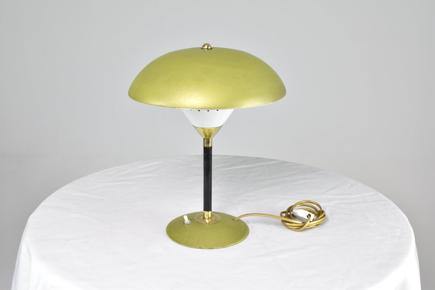 Italian Mushroom Metal Table Lamp, 1970s