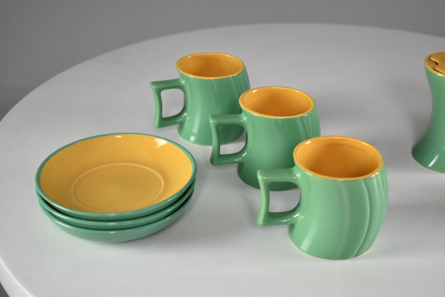 1985's Italian Ceramic Tea and Coffee Service by Massimo Iosa Ghini for Naj-Olea