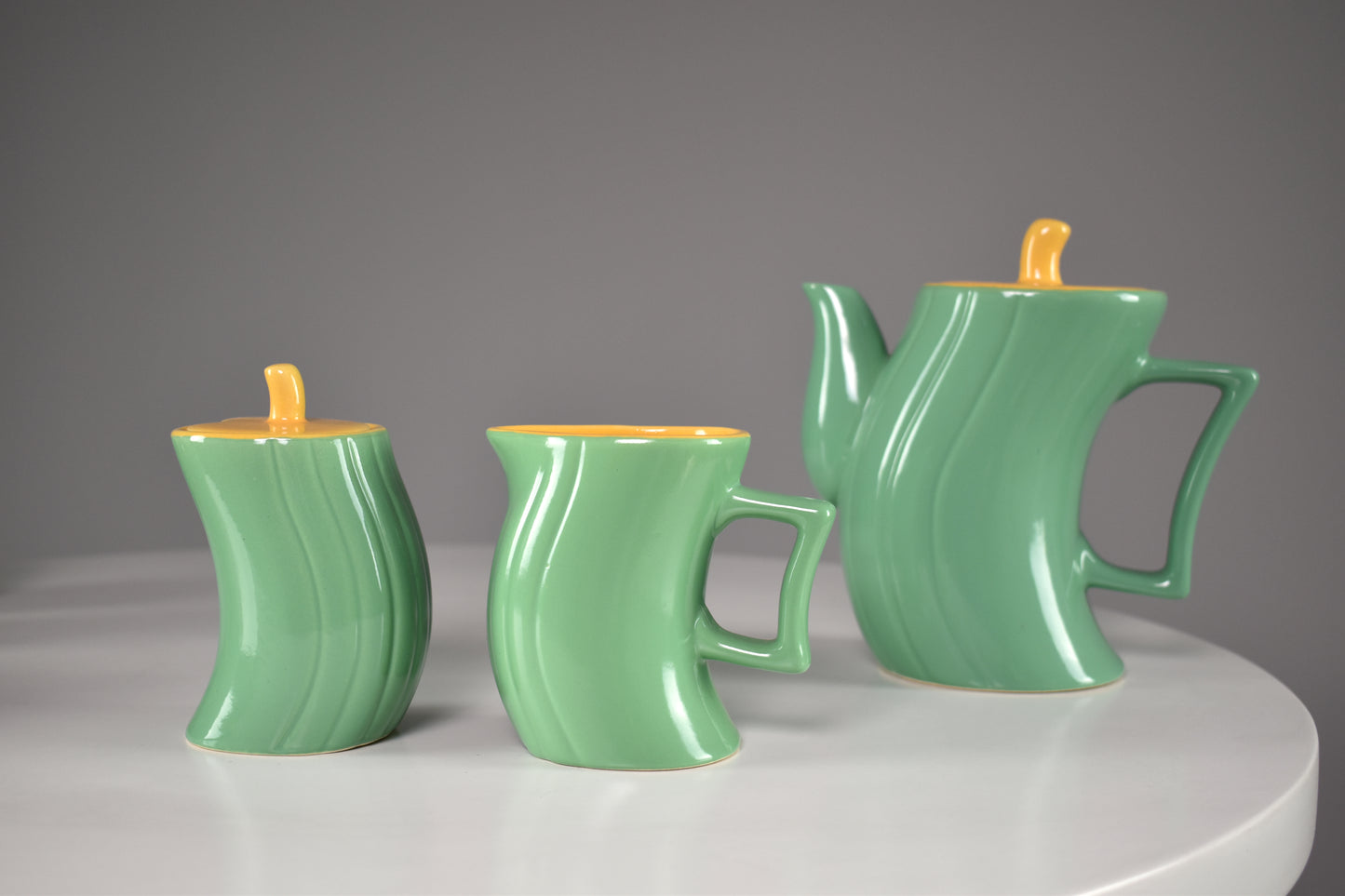 1985's Italian Ceramic Tea and Coffee Service by Massimo Iosa Ghini for Naj-Olea