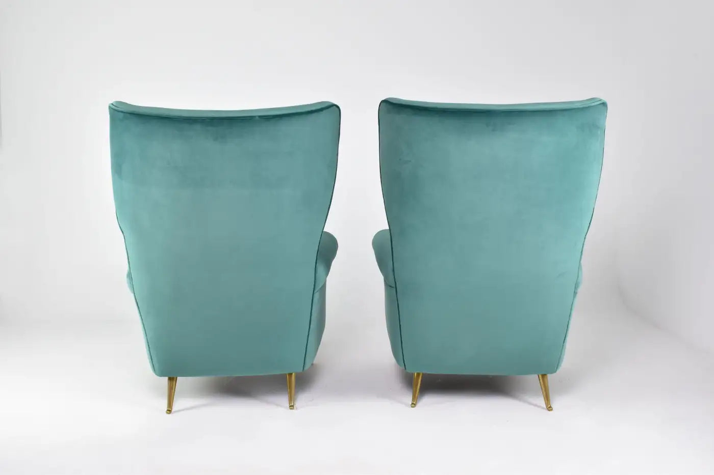 Fauteuils italiens du milieu du siècle par ISA Bergamo, lot de deux, années 1950