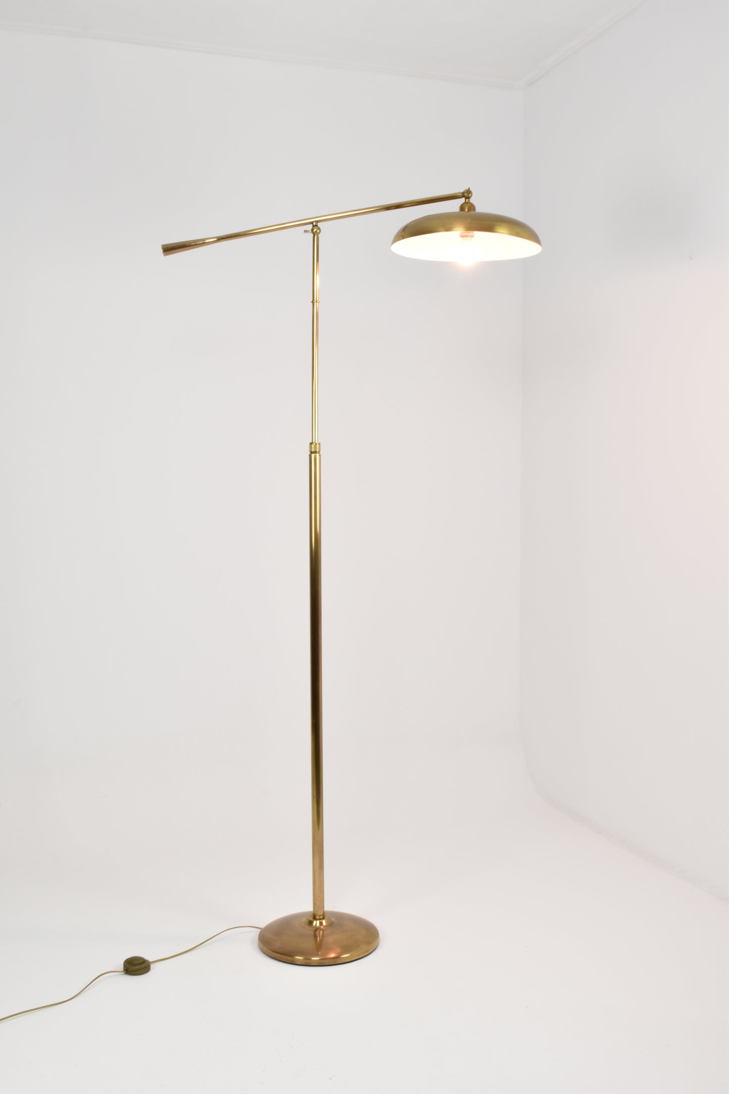 1960's Italian Brass Floor Lamp