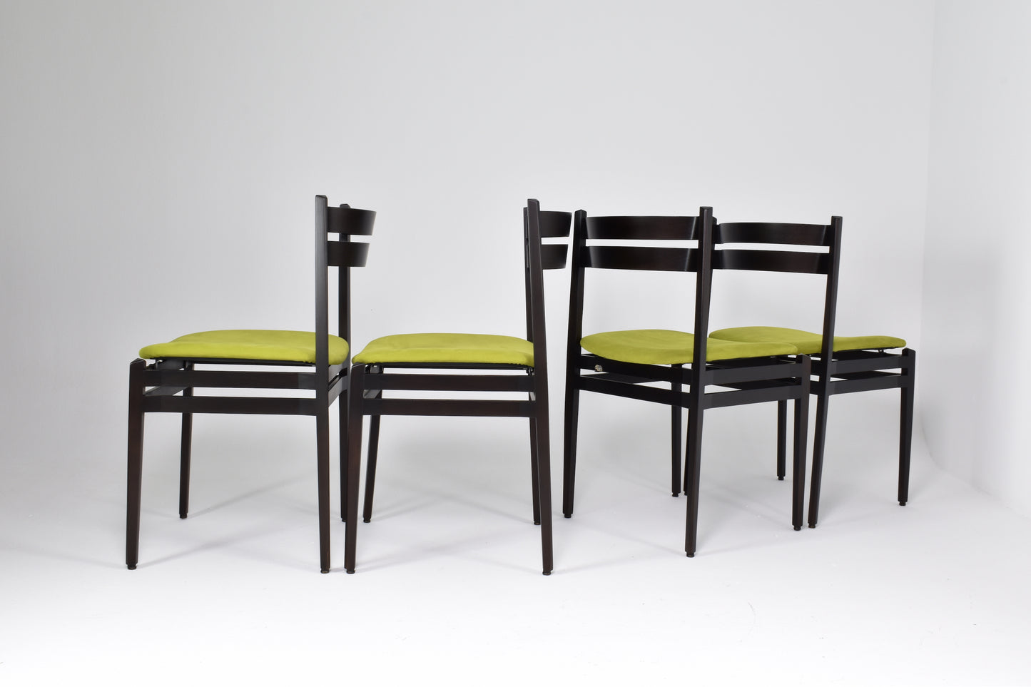 Set of 8 1960's Italian 107 Dining Chairs by Gianfranco Frattini for Cassina