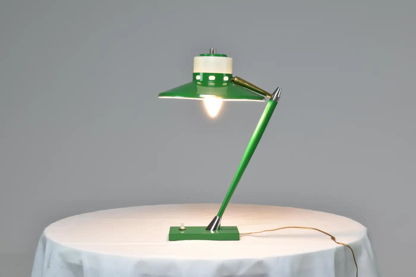 Lampe de table en métal italienne Stilux, années 1950