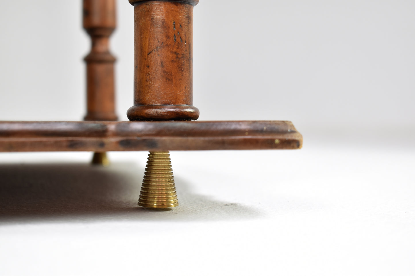 Antique Japanese Sculpted Wooden Tea Table