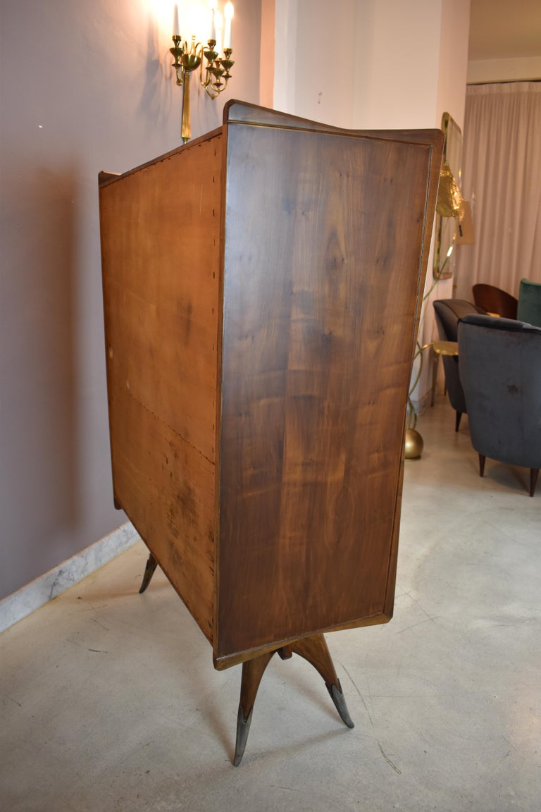 Italian Vintage Mid-Century Modern Glass-Fronted Cabinet, 1950s