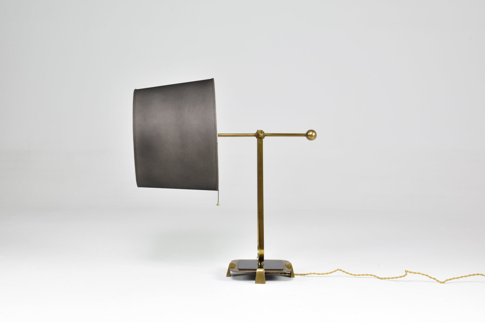 French Brass & Metal Table lamp, 1950s