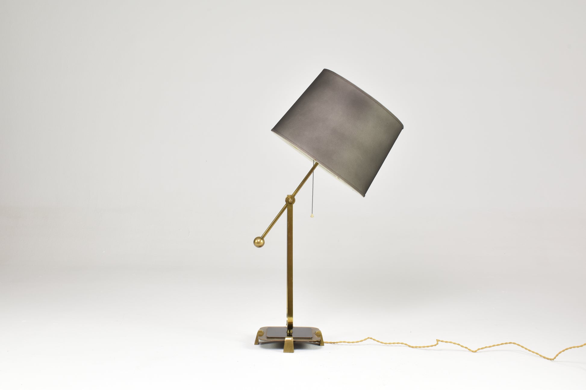 French Brass & Metal Table lamp, 1950s