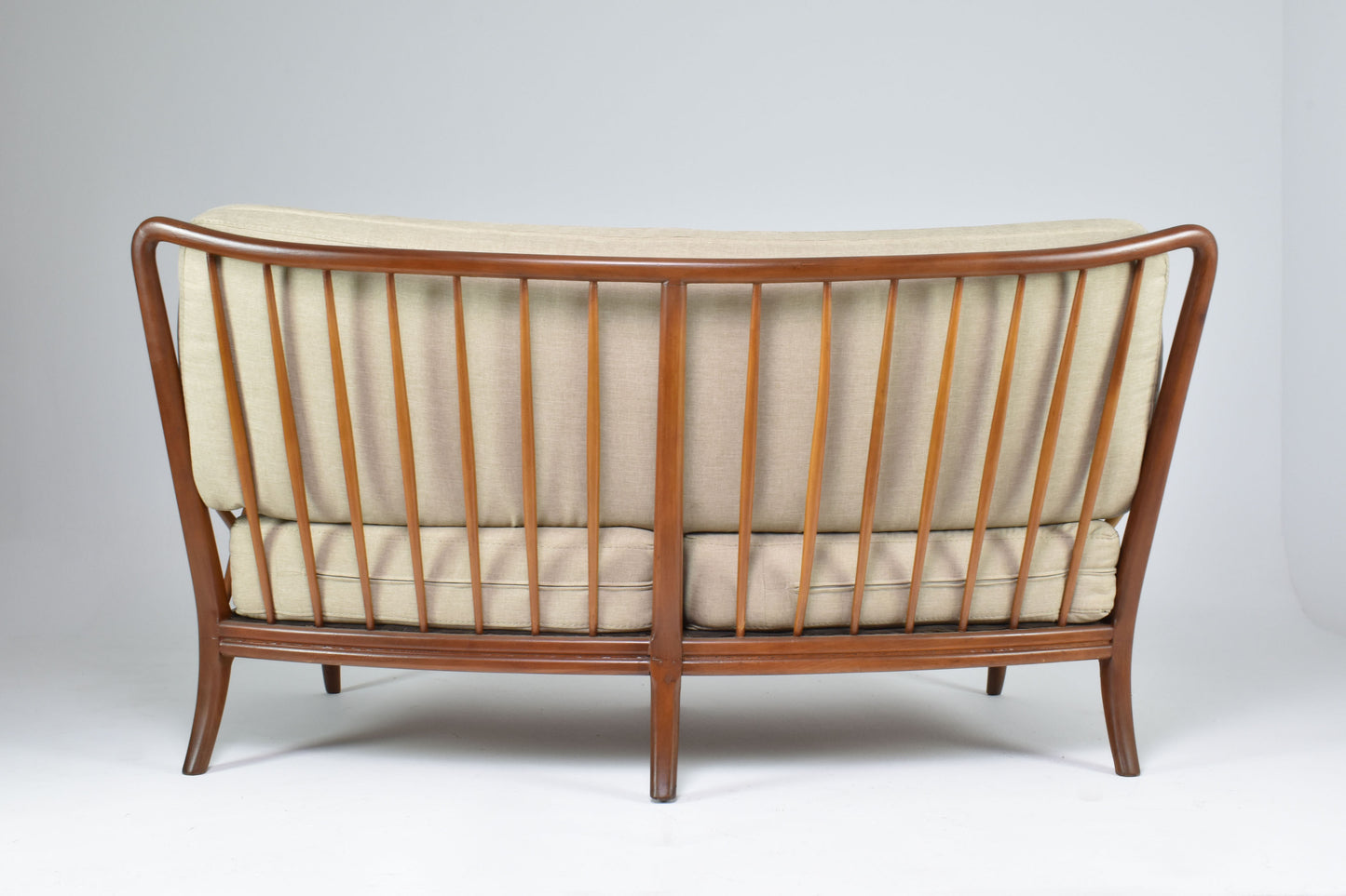 Italian Mid-Century Modern Walnut Sofa, 1950s