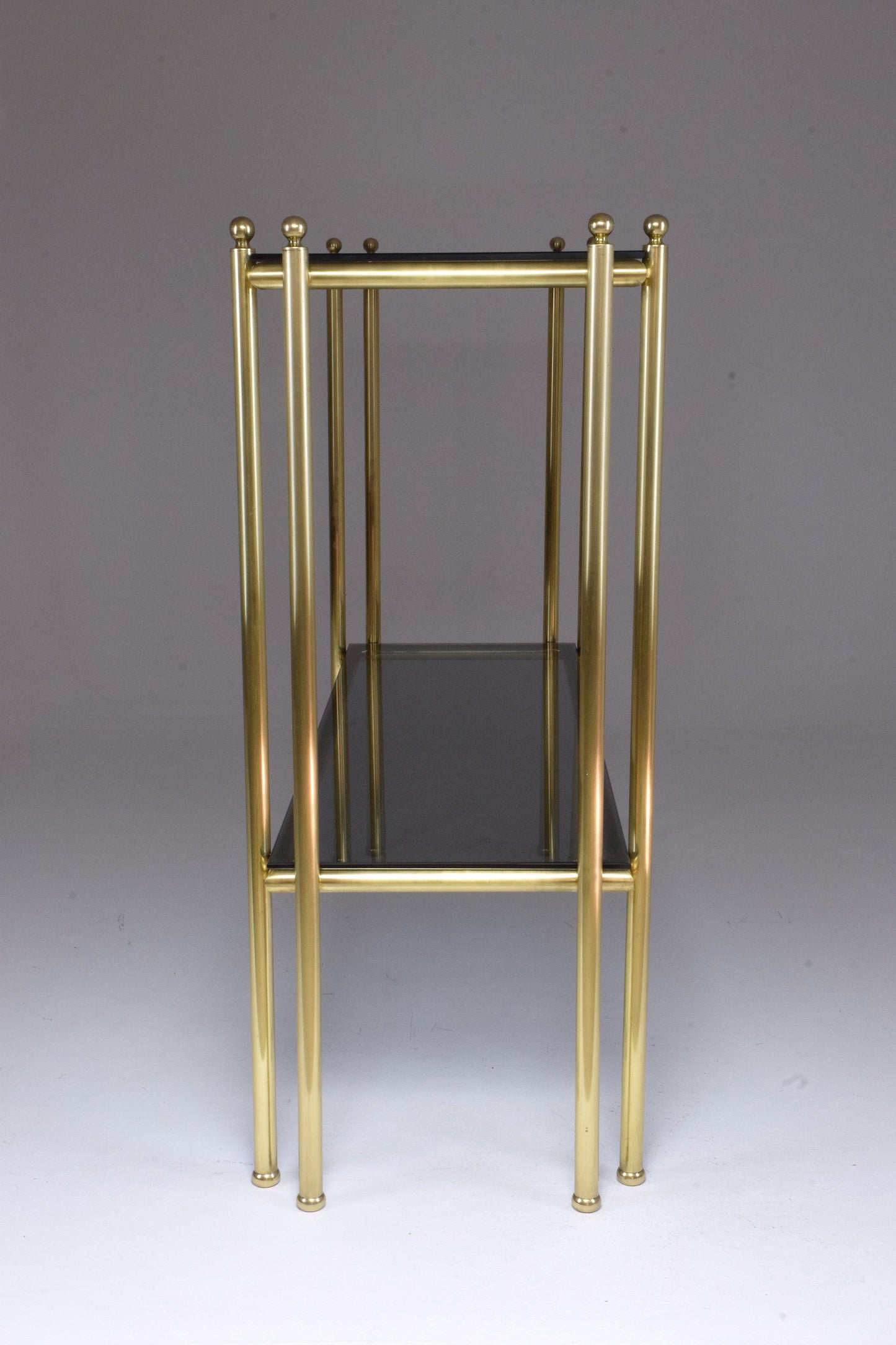 20th Century French Brass Glass Console Table, 1970s - Spirit Gallery 