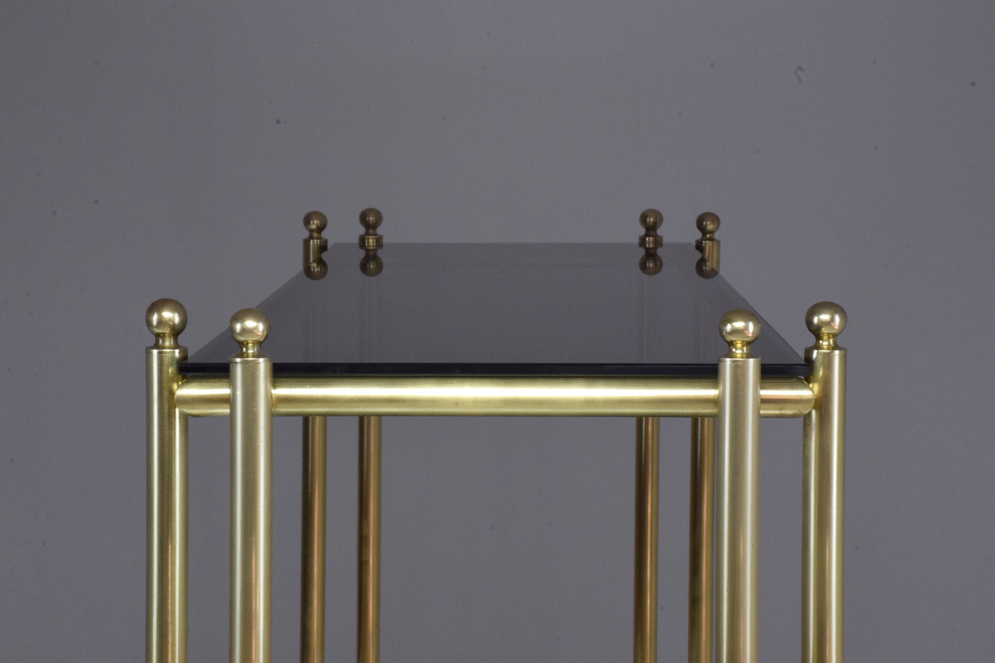 20th Century French Brass Glass Console Table, 1970s - Spirit Gallery 