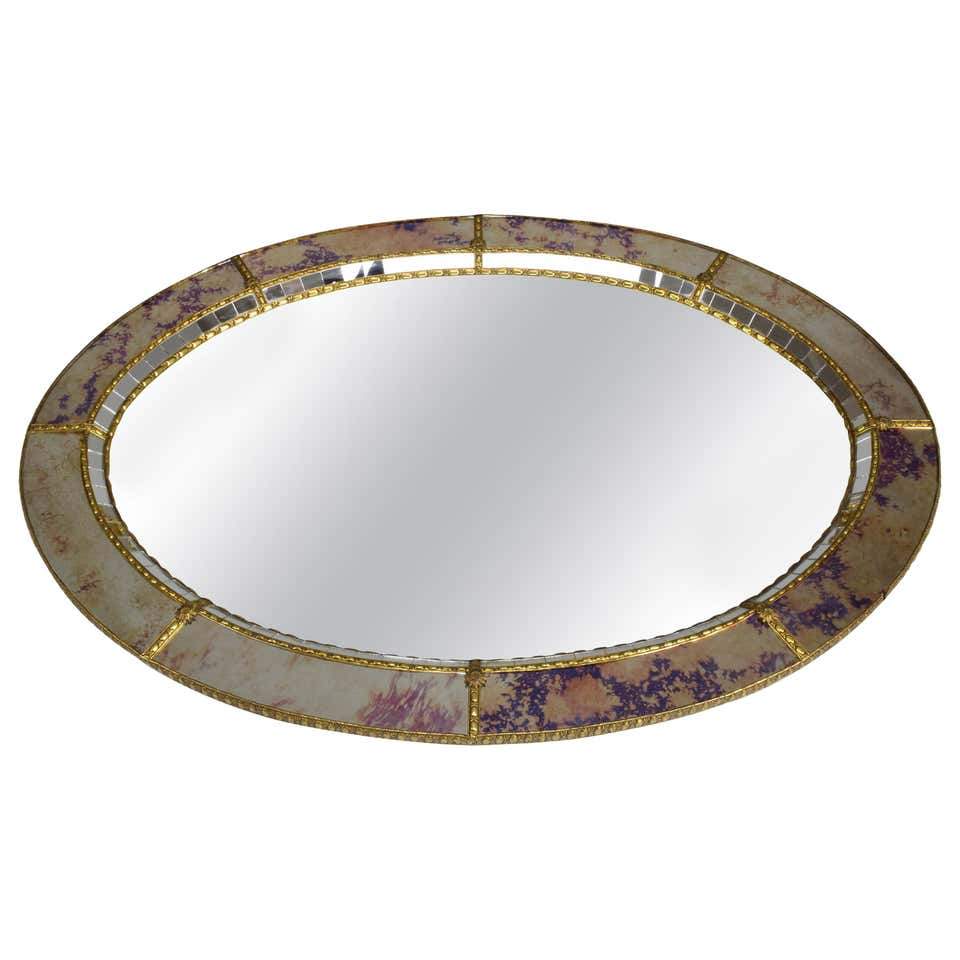 20th Century Italian Vintage Art Deco Wall Mirror, 1930's - Spirit Gallery 