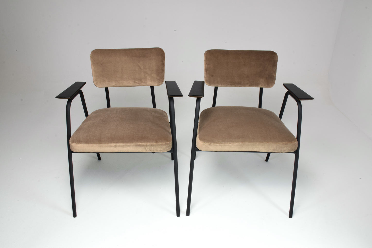 1960's French Pair of Armchairs by Pierre Guariche - Spirit Gallery 