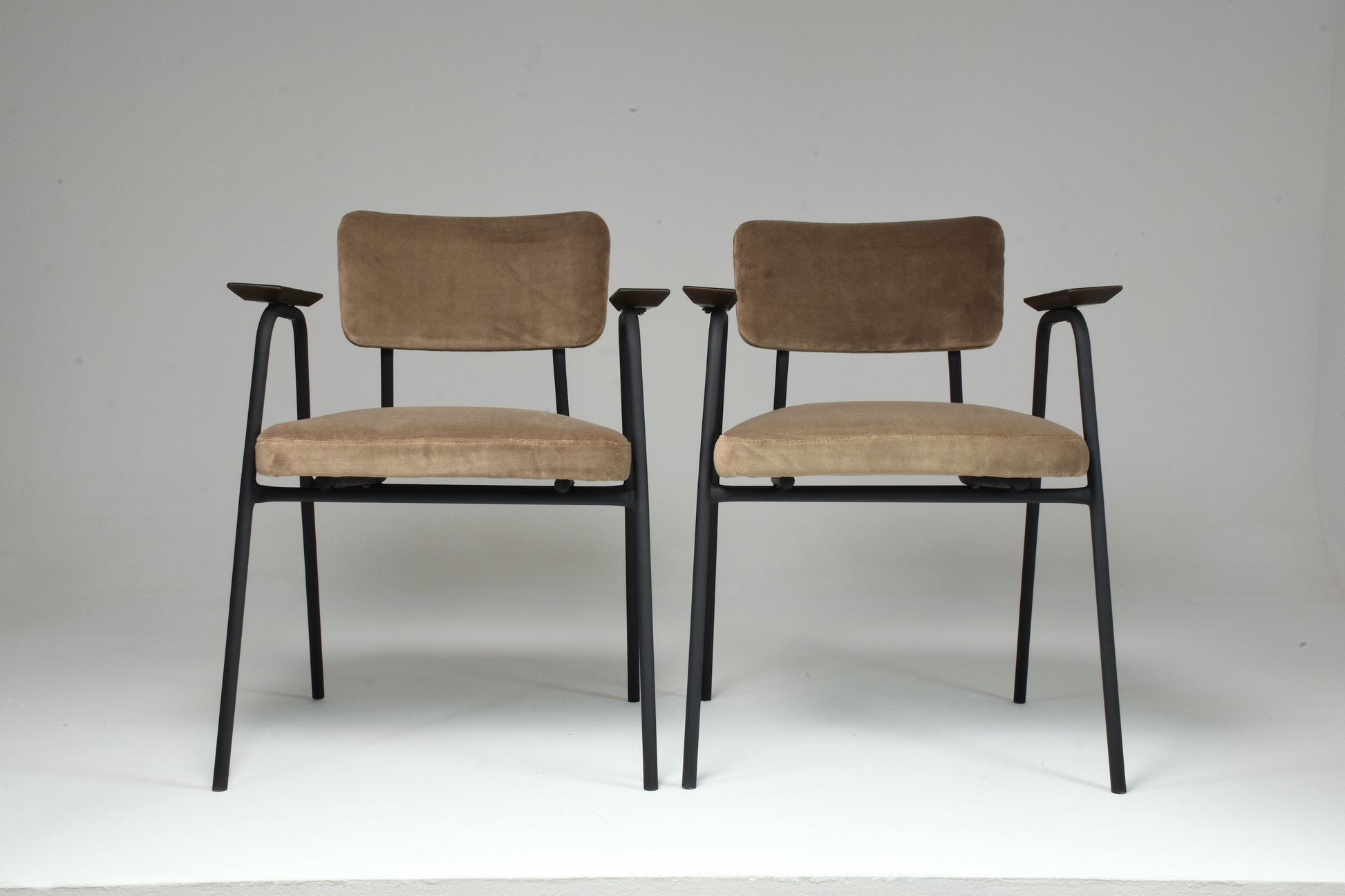 1960's French Pair of Armchairs by Pierre Guariche - Spirit Gallery 