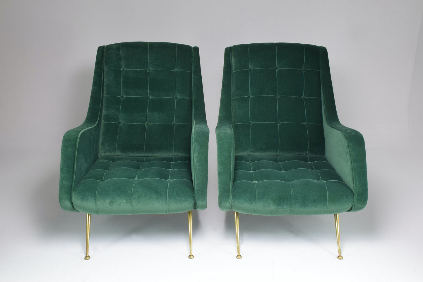 1950's Pair of Italian Midcentury Armchairs by Aldo Morbelli - Spirit Gallery 