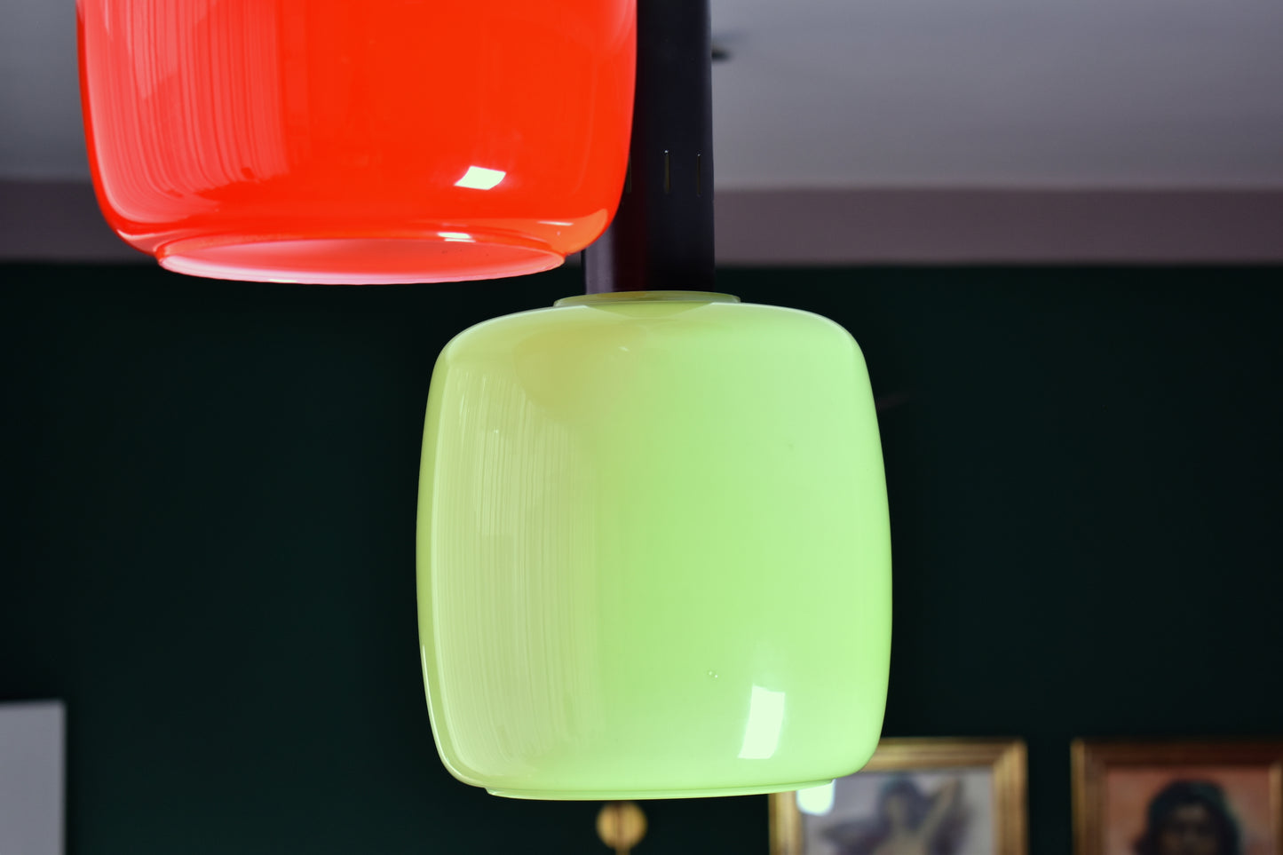 1950's Italian Multicolour Murano Glass Pendant by Stilnovo