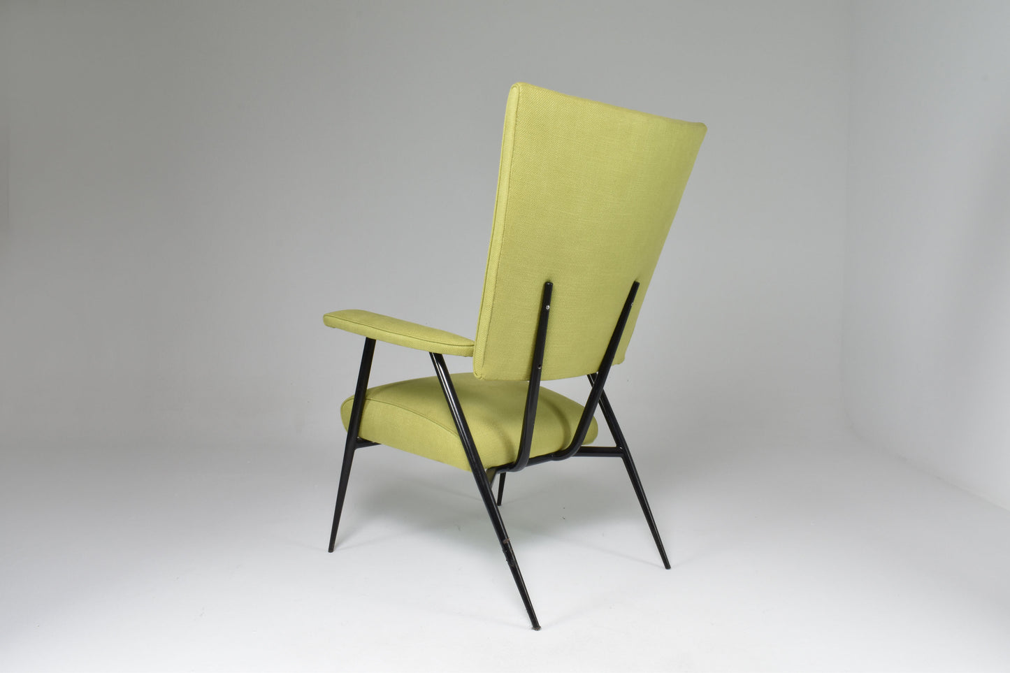 French Mid-Century Steel Armchair, 1950's - Spirit Gallery 