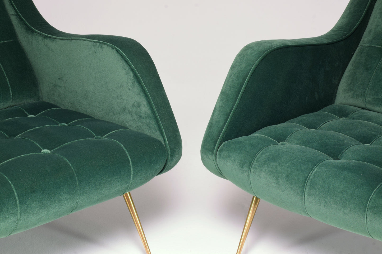 1950's Pair of Italian Midcentury Armchairs by Aldo Morbelli - Spirit Gallery 