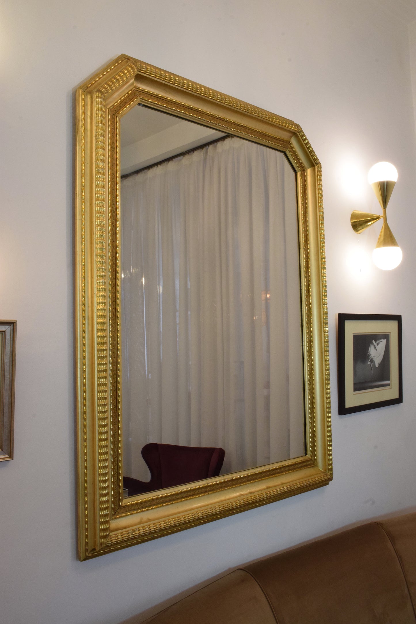 2Oth century Italian Giltwood Mirror, 1940's - Spirit Gallery 