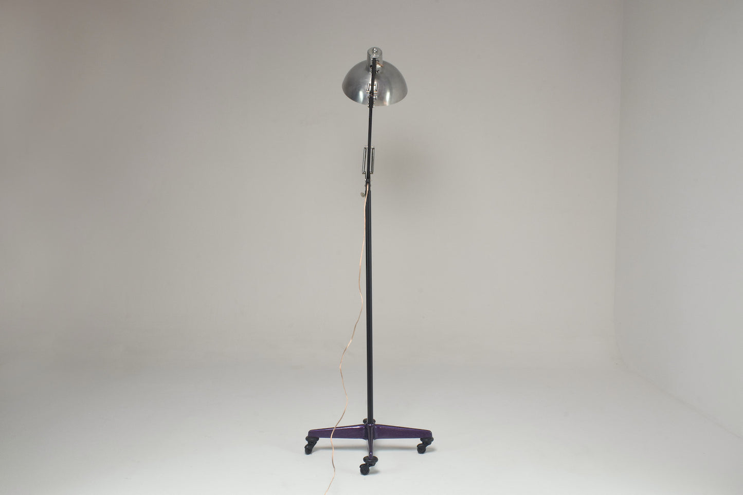 1950's French Doctor's Steel Articulating Floor Lamp - Spirit Gallery 