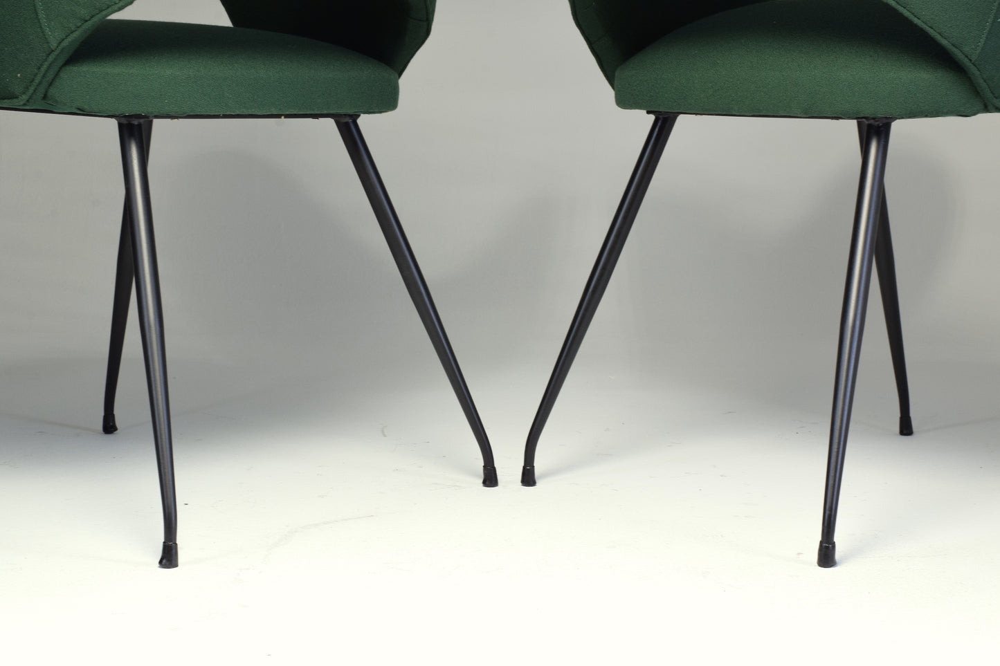 1950s Pair of Italian Green Armchairs - Spirit Gallery 