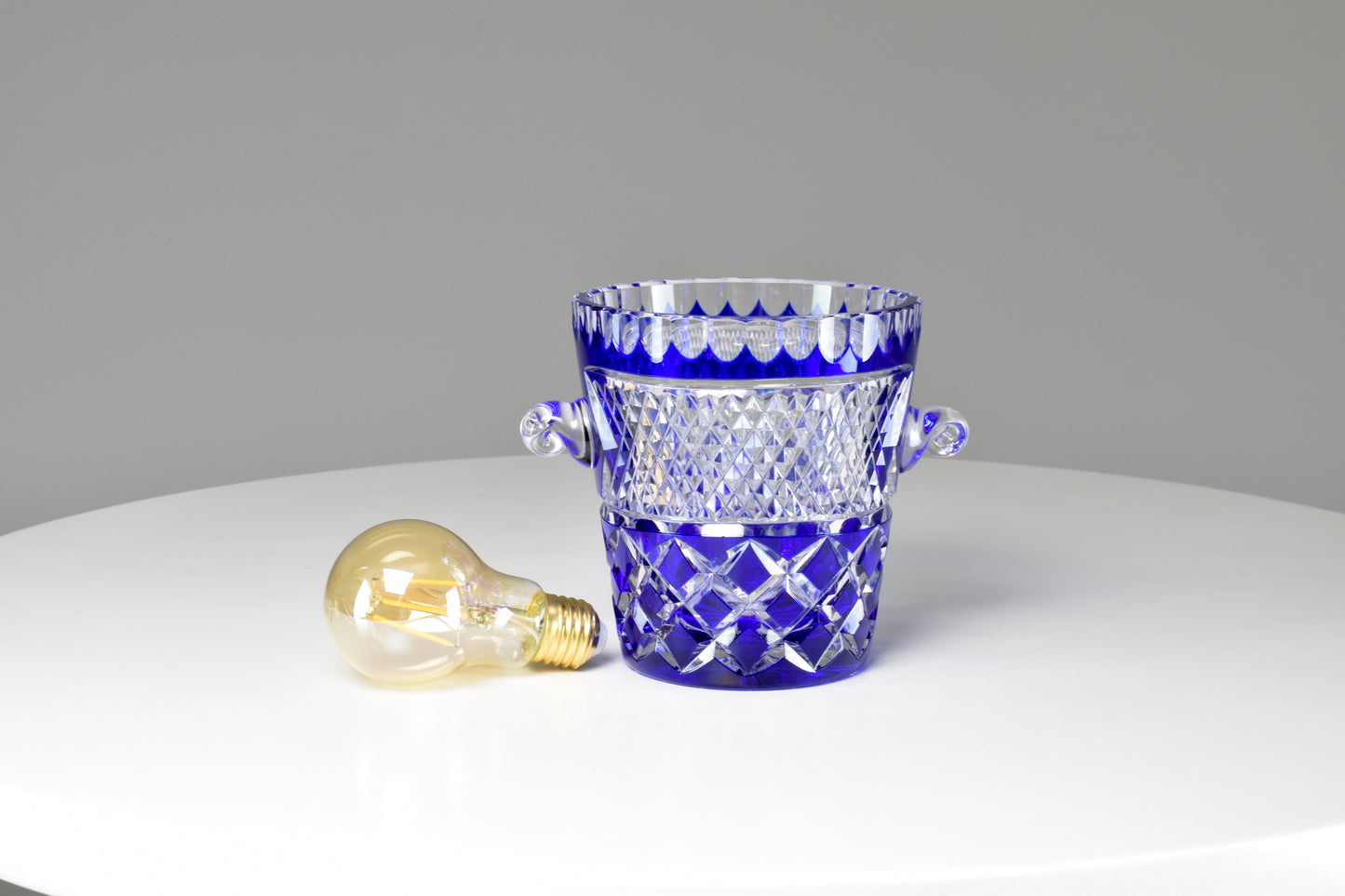 1980's French Vintage Crystal De Boheme Ice Bucket - Spirit Gallery 