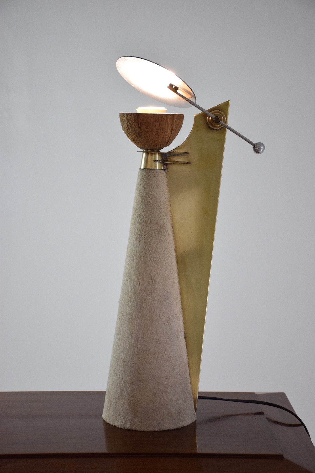 Coconut Lamp by Pucci de Rossi, France, 1980's - Spirit Gallery 