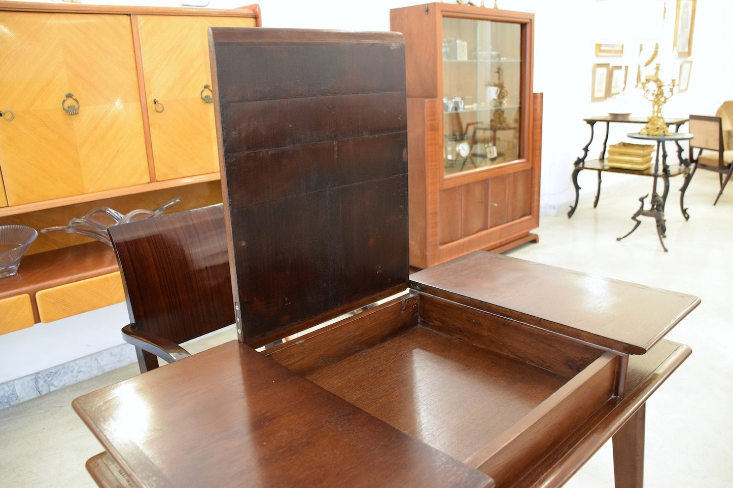 French Mid-Century Flip Top Desk, 1950-1960 - Spirit Gallery 