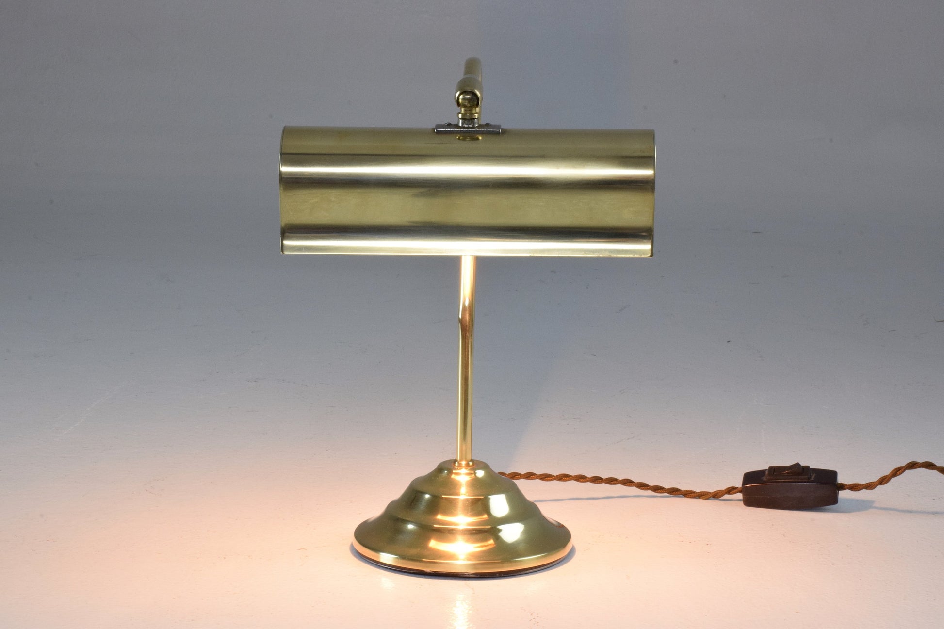 French Midcentury Brass Piano Lamp, 1950-1960 - Spirit Gallery 