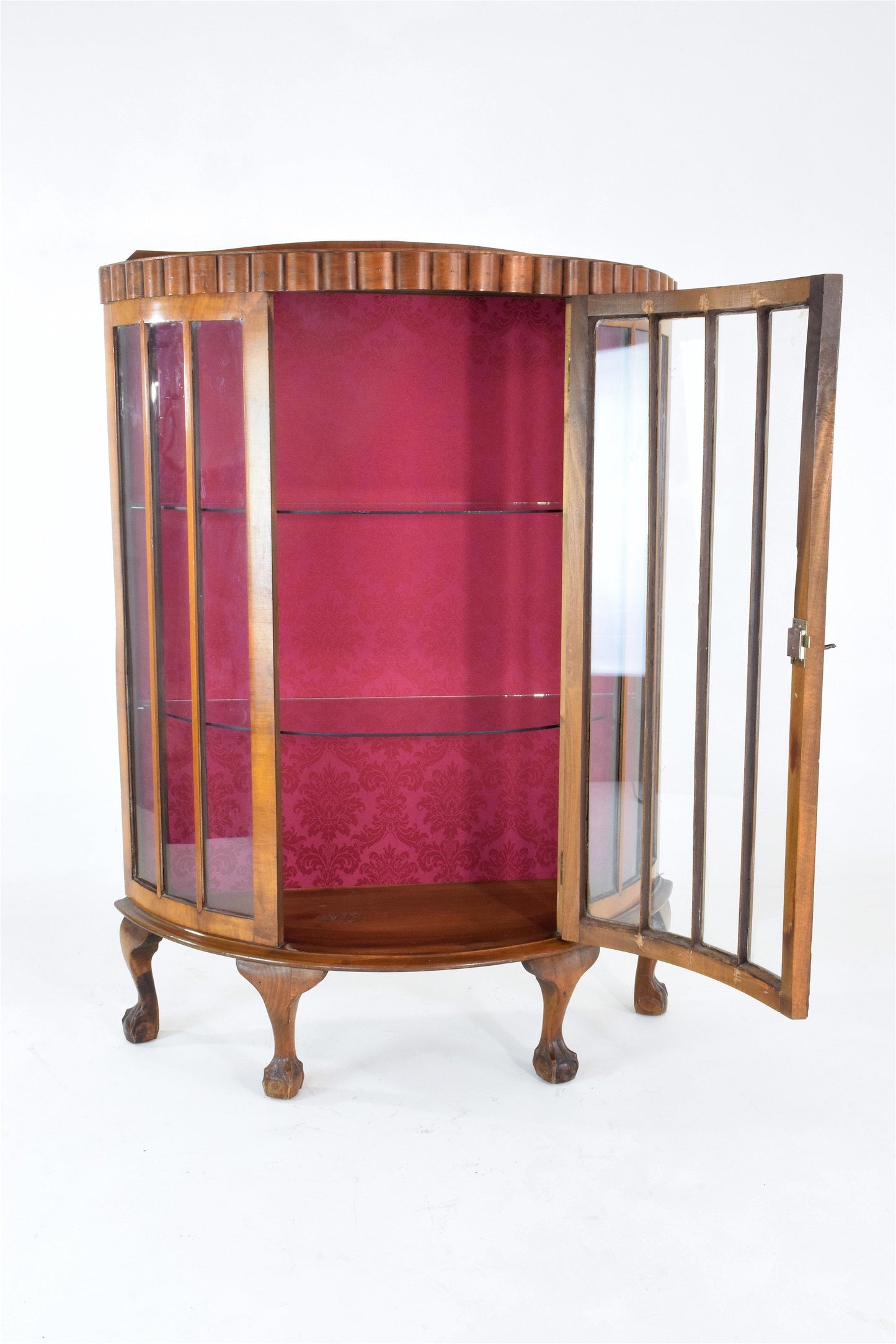 French Vintage Art Deco Circular Display Cabinet or Vitrine - Spirit Gallery 