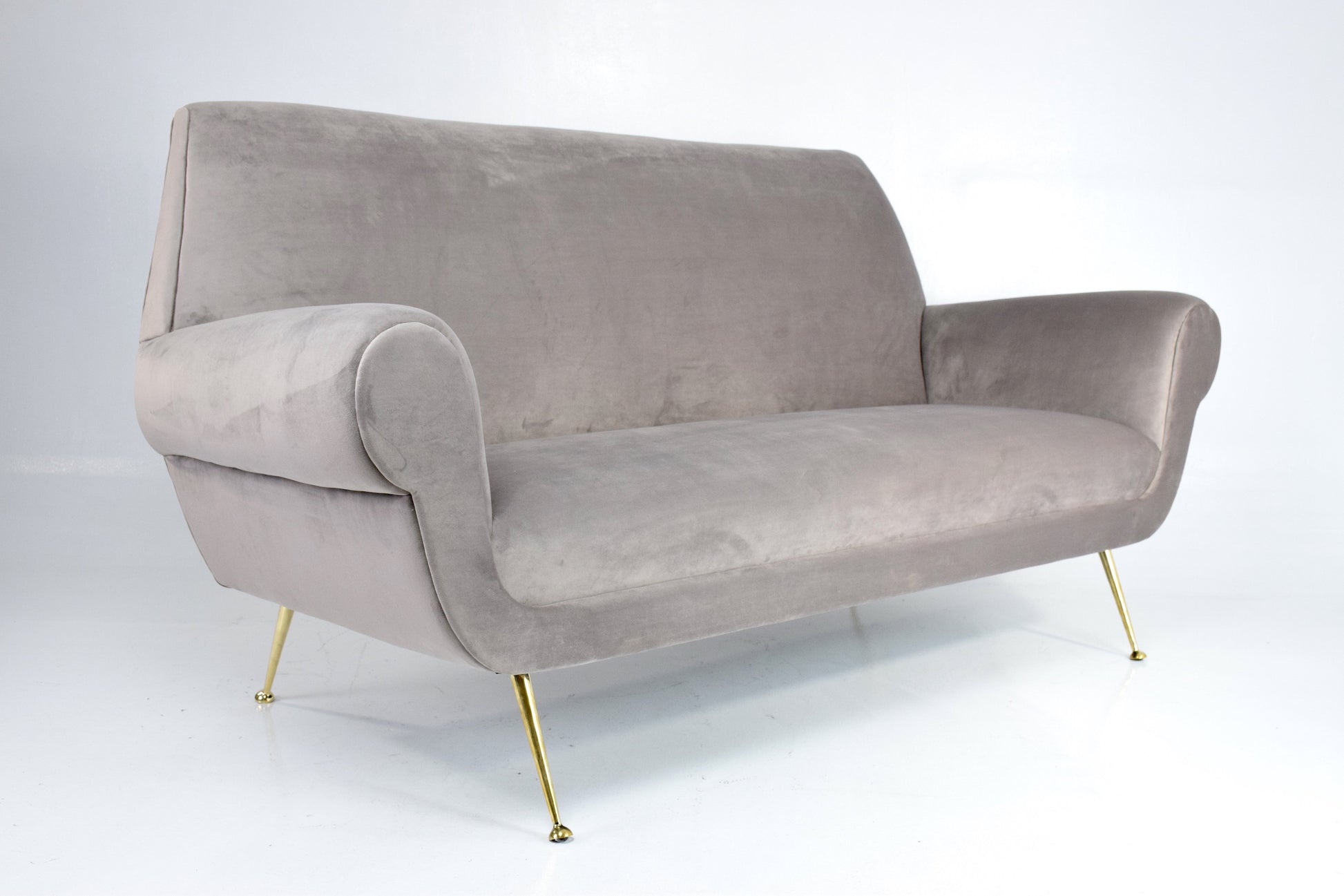 Italian Mid-Century Velvet Sofa, 1950's - Spirit Gallery 