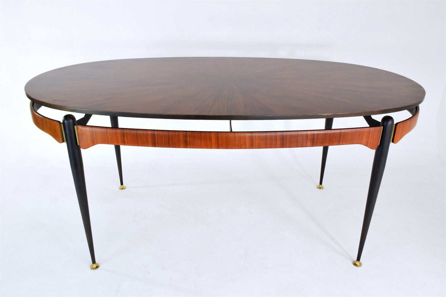 Italian Vintage Oval Rosewood Dining Table, 1950's - Spirit Gallery 