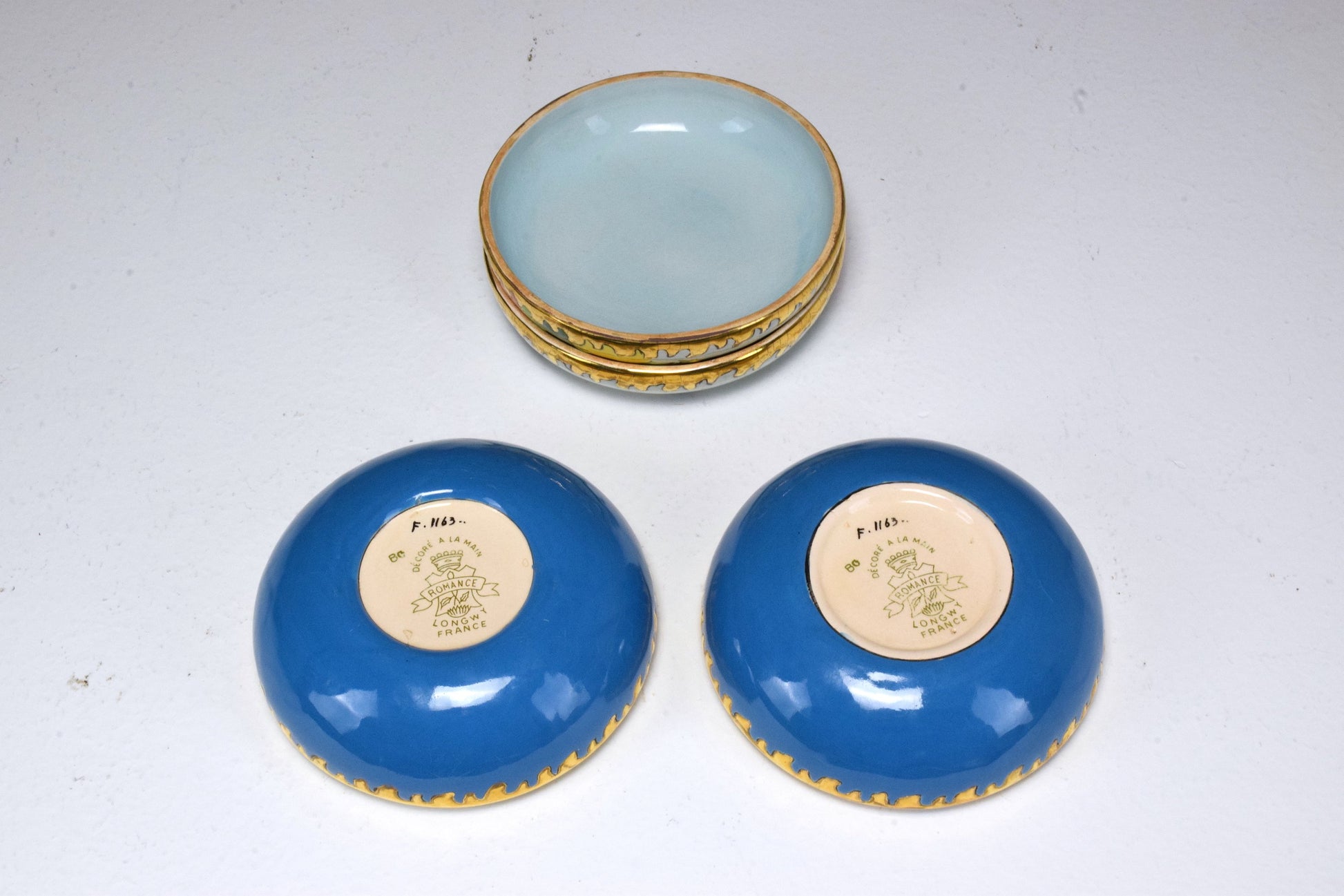 Pair of 20th Century French Trinket or Jewelery Longwy Boxes - Spirit Gallery 